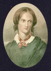 Charlotte Bronte , anglický romanopisec (barevná rytina) od George (after) Richmond