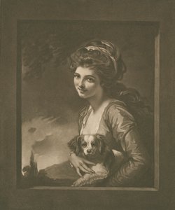 Lady Hamilton jako "Příroda" (litho)