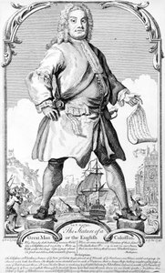 Postava velkého muže nebo anglický kolos od George (c.1706–71) Bickham