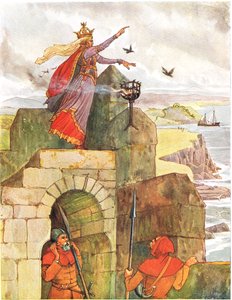 The Laidley Worm of Spindleston Heugel, ilustrace z 