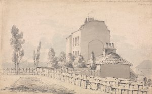 Jehněčí farma poblíž Hackney, rezidence Hicka? Richmondská silnice od George Arnald