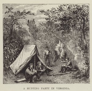Lovecká párty ve Virginii od George Augustus Sala