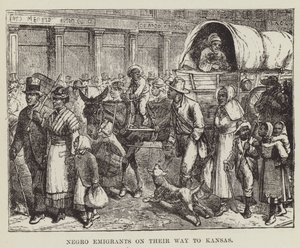Černí emigranti na cestě do Kansasu od George Augustus Sala
