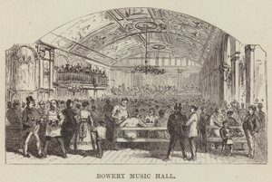 Bowery Music Hall od George Augustus Sala