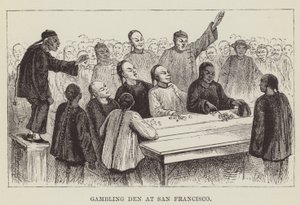 Hazardní doupě v San Franciscu od George Augustus Sala