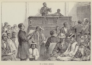 V černém kostele (rytina) od George Augustus Sala