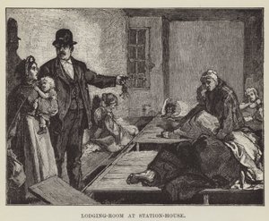 Lodging-Room at Station-House od George Augustus Sala