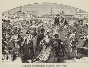 Mimo Washington Market, New York od George Augustus Sala