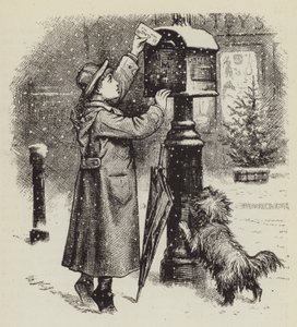 Odeslání dopisu od George Augustus Sala