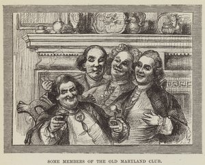 Někteří členové klubu Old Maryland od George Augustus Sala