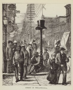 Ulice ve Philadelphii od George Augustus Sala