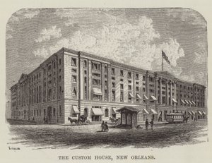 Celnice, New Orleans od George Augustus Sala