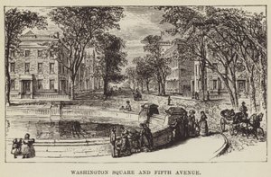 Washington Square a Pátá Avenue od George Augustus Sala