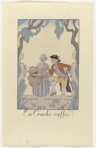 Falbalas a Fanfreluches pro rok 1925: La Cruche caffée od George Barbier