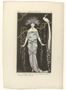 Journal des Dames et des Modes, Costumes Parisiens, 1914, č. 168: Velké večerní šaty (...)