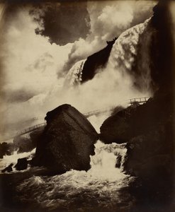 Cave of the Winds, Niagara Falls, kolem roku 1890 (stříbrný tisk alba ze skleněného negativu)