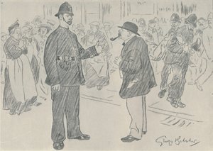Policie a lid, 1920 od George Belcher