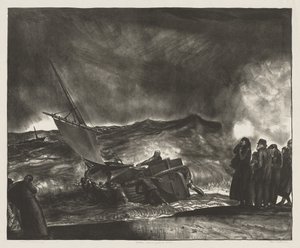Allan Donn vyplouvá na moře od George Bellows