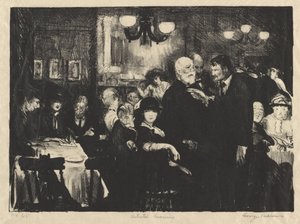 Večer umělců od George Bellows