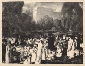 V parku, světlo od George Bellows