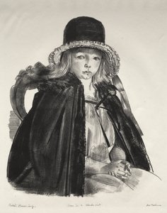 Jean v černém klobouku od George Bellows