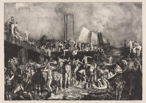 Na břehu řeky od George Bellows