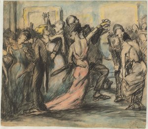 Society Ball [zadní strana] od George Bellows