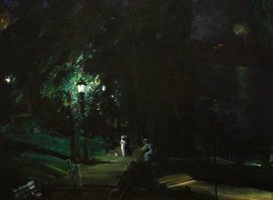 Letní noc, Riverside Drive od George Bellows