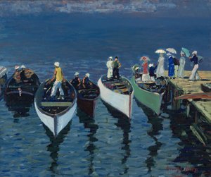 Dovolená na Hudsonu od George Benjamin Luks