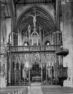 Římskokatolická katedrála St Chad, Birmingham, West Midlands, c1940-1960.