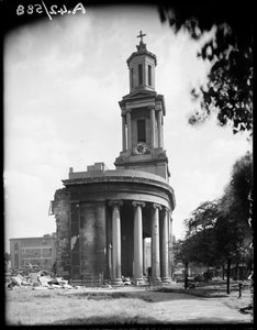 Kostel svatého Tomáše, Bath Row, Lee Bank, Birmingham, 1941.