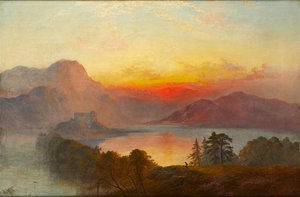 Hrad Dunstaffnage (olej na plátně) od George Blackie Sticks