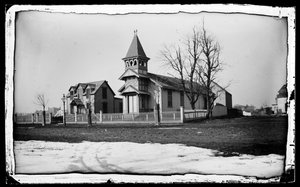 Reformed Misson, Flatbush, Brooklyn, kolem 1872-87 (mokrý kolodiový negativní)
