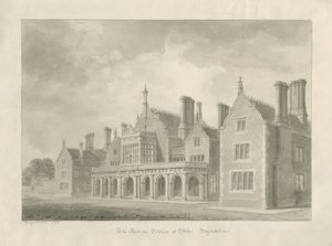 Stoke-upon-Trent - Železniční stanice: sépie kresba