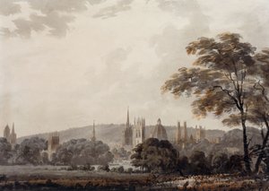 Pohled na věže a věže Oxford, Oxfordshire od George Bulteer Fisher