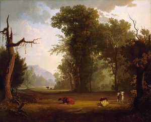 Krajina s dobytkem od George Caleb Bingham