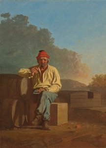 Lodník z Mississippi od George Caleb Bingham