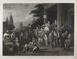 Důkaz 17 z „Krajských voleb“ od George Caleb Bingham