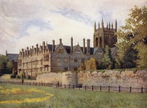 Oxford: Merton College z Fields od George Carline