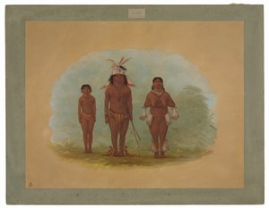 Rodina Chetibo od George Catlin