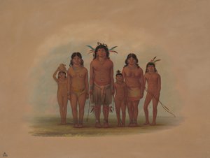 Indická rodina Connibo, 18541869. od George Catlin