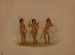 Náčelník Puelchee a dva mladí válečníci, 18541869. od George Catlin