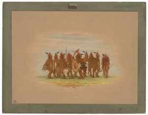 Zábavný tanec - Saukie od George Catlin