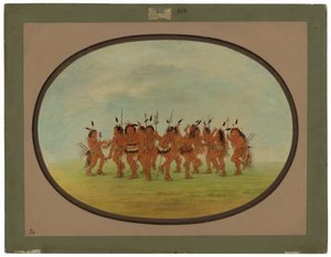 Zábavný tanec - Sioux od George Catlin