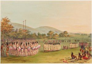 Tanec s míčem od George Catlin