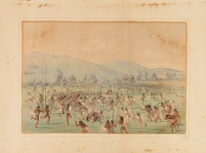 Hra s míčem - č. 23 od George Catlin