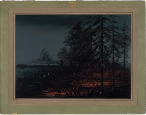 Bivak siouxské válečné skupiny od George Catlin