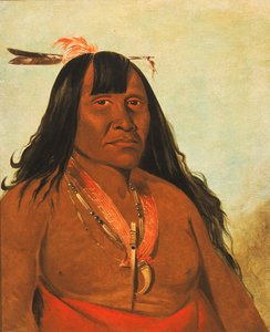 Bón-són-gee, New Fire, šéf kapely, 1834. od George Catlin