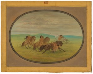 Komančské jezdectví od George Catlin