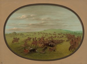 Stěhování Camanchees, 18611869. od George Catlin
